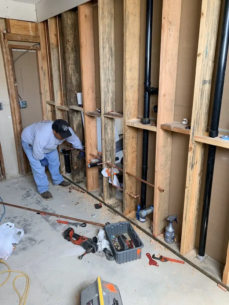 Commercial rough-in plumbing for Water Heater Replacement in Post Oak